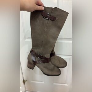 Cobb Hill by New Balance Taupe Heeled Boots